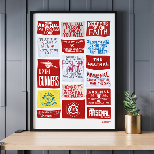 Arsenal Flags A3 Poster