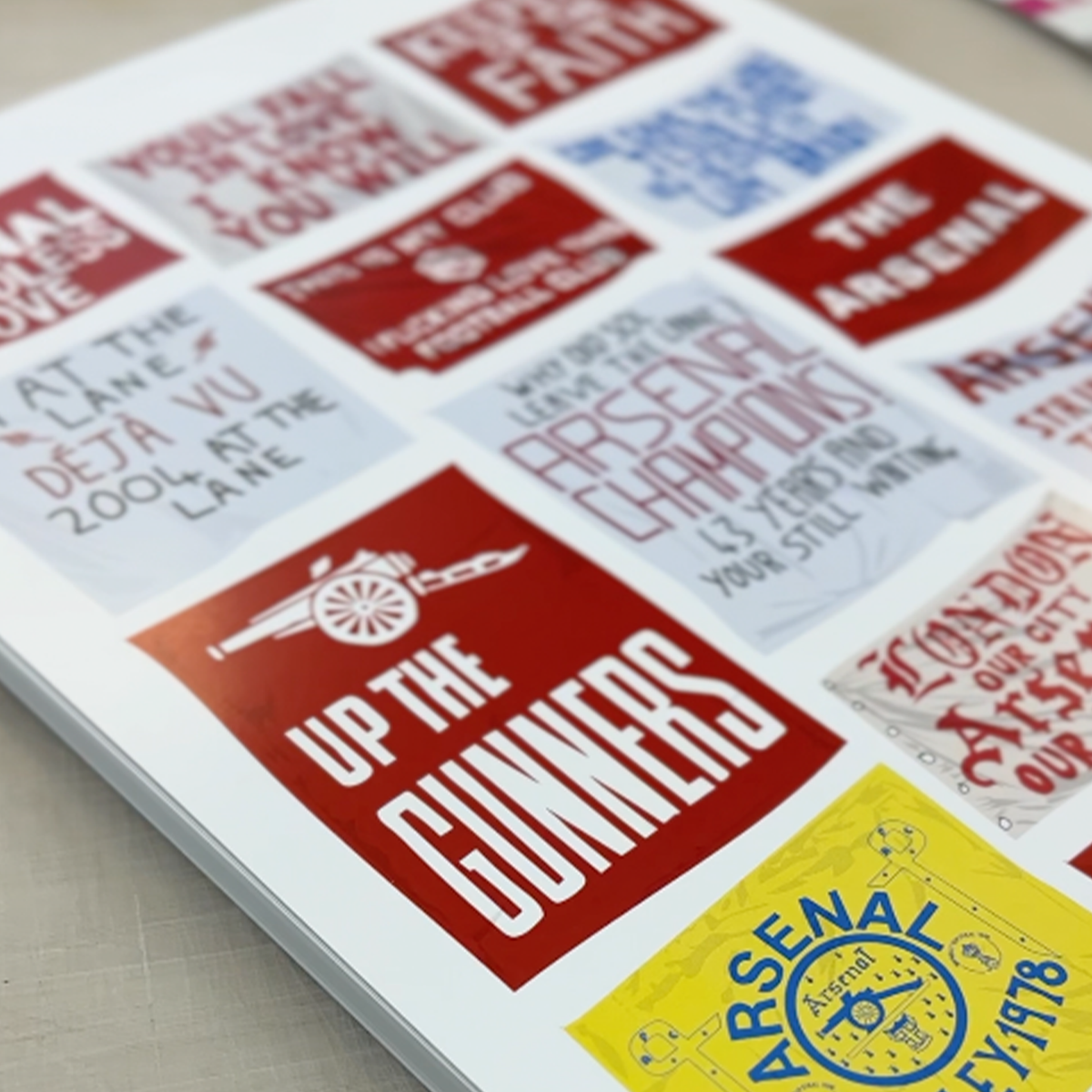 Arsenal Flags A3 Poster